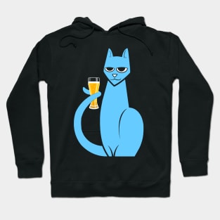 Cat with Beer Hoodie